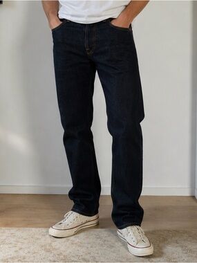 Nudie Jeans Dude Dan Dry Comfort Dark Organic Jeans 32x34 Minimalist Premium